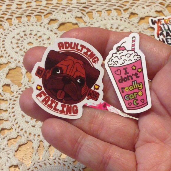 Stickers with attitude, bundle of 12 cellphone stickers - Picture 5 of 6